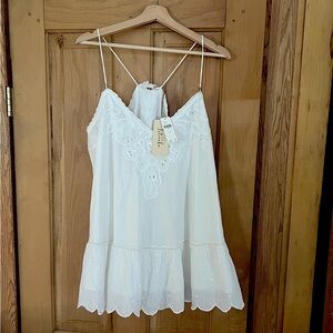 Anthropologie Let Me Be Cotton Camisole (or dress, cover up, nightie) size 12